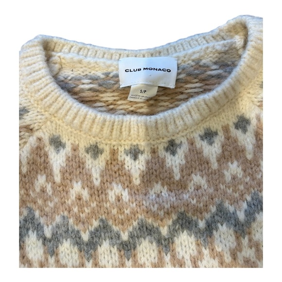 Club Monaco Women's ALpaca Sweater Oversized Size S Small Pullover - Picture 2 of 3